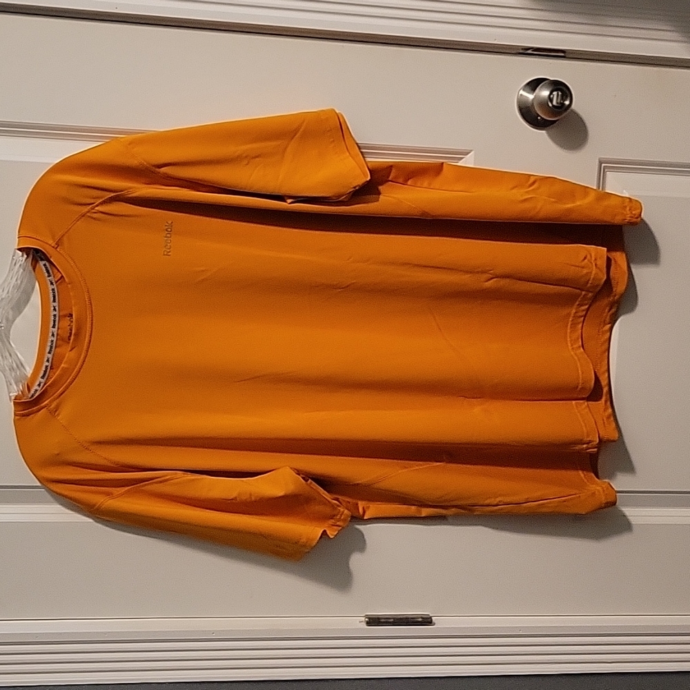Reebok Mustard yellow dry fit shirt